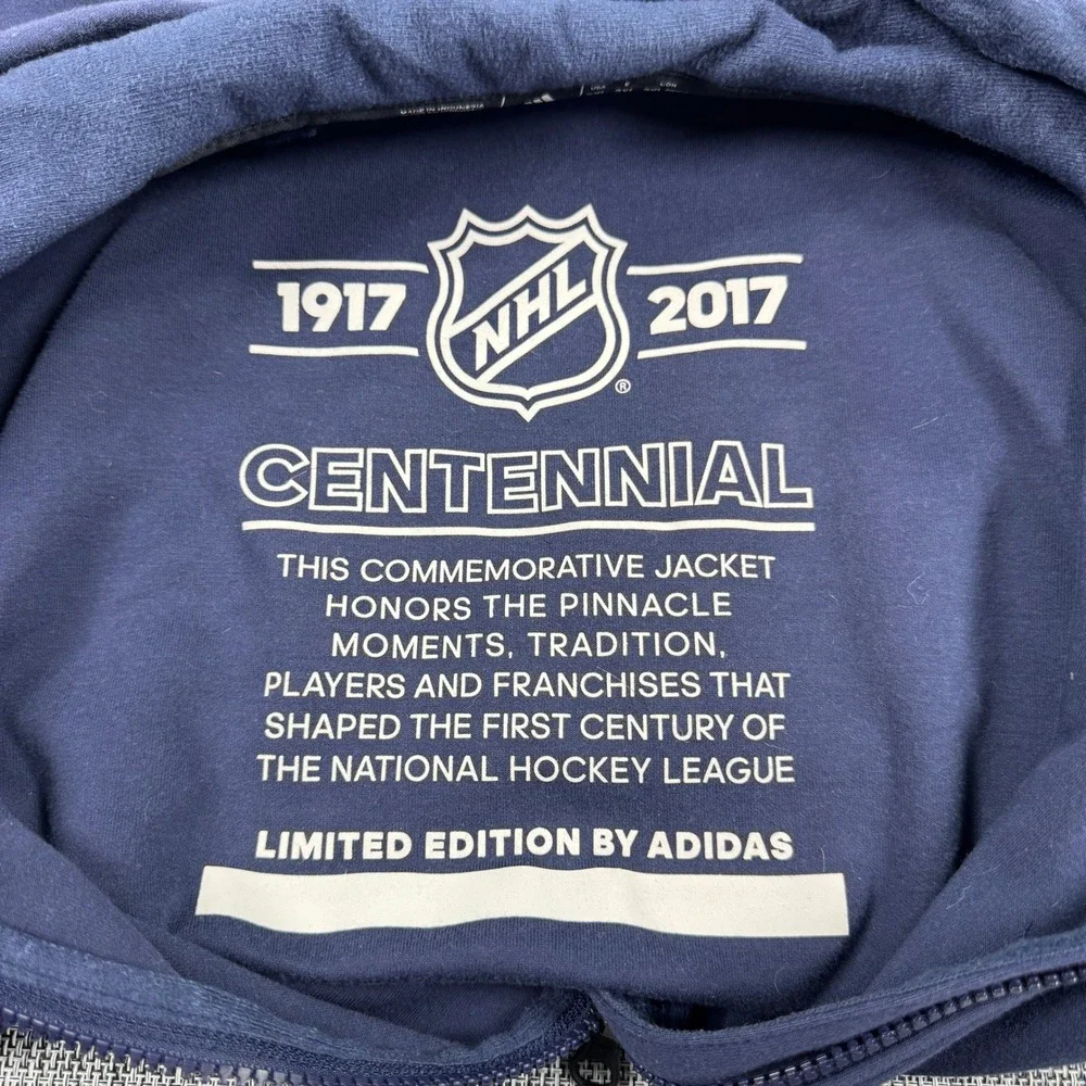 Adidas Mens NHL Centennial 1917-2017 Limited Edition Jacket Navy 2XL Hockey